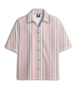 Pink Multi-Stripe Regular Collar Shirt
